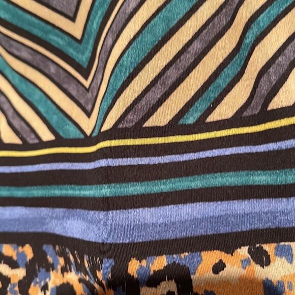 CAbi Buchanon Animal/Lines Print Sleeveless Top. Semi sheer. Medium. - Picture 8 of 8